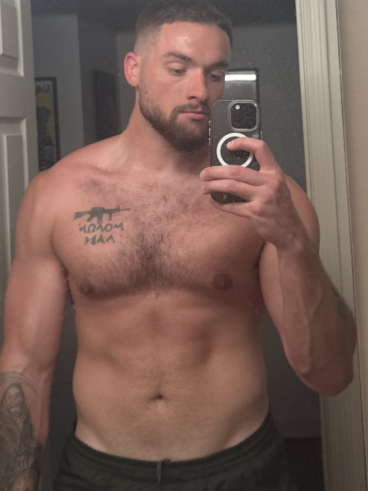 Sean after, 220 lbs